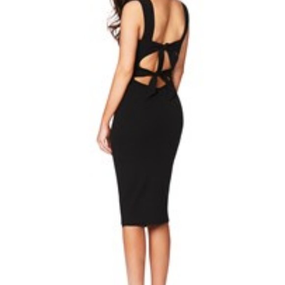 CLEO Midi Black Cocktail Dress/ Evening/ Party/ - Picture 3 of 4